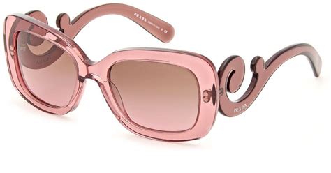 pink clear prada glasses